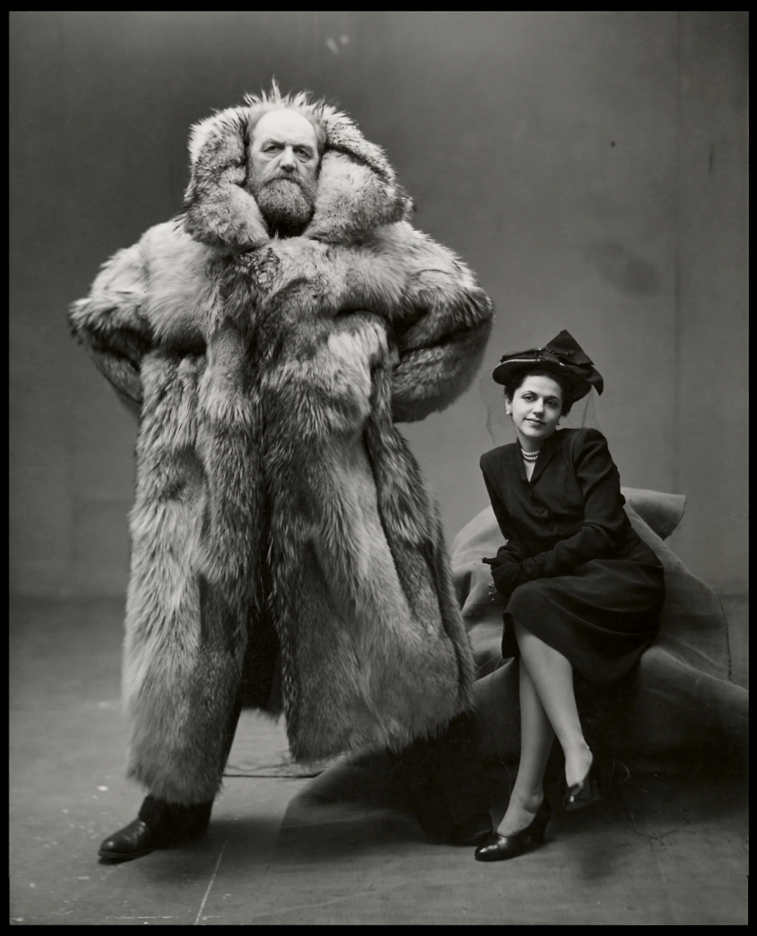 Peter Freuchen, grundlægger af Eventyrernes Klub og hans kone Dagmar. Foto Irving Penn